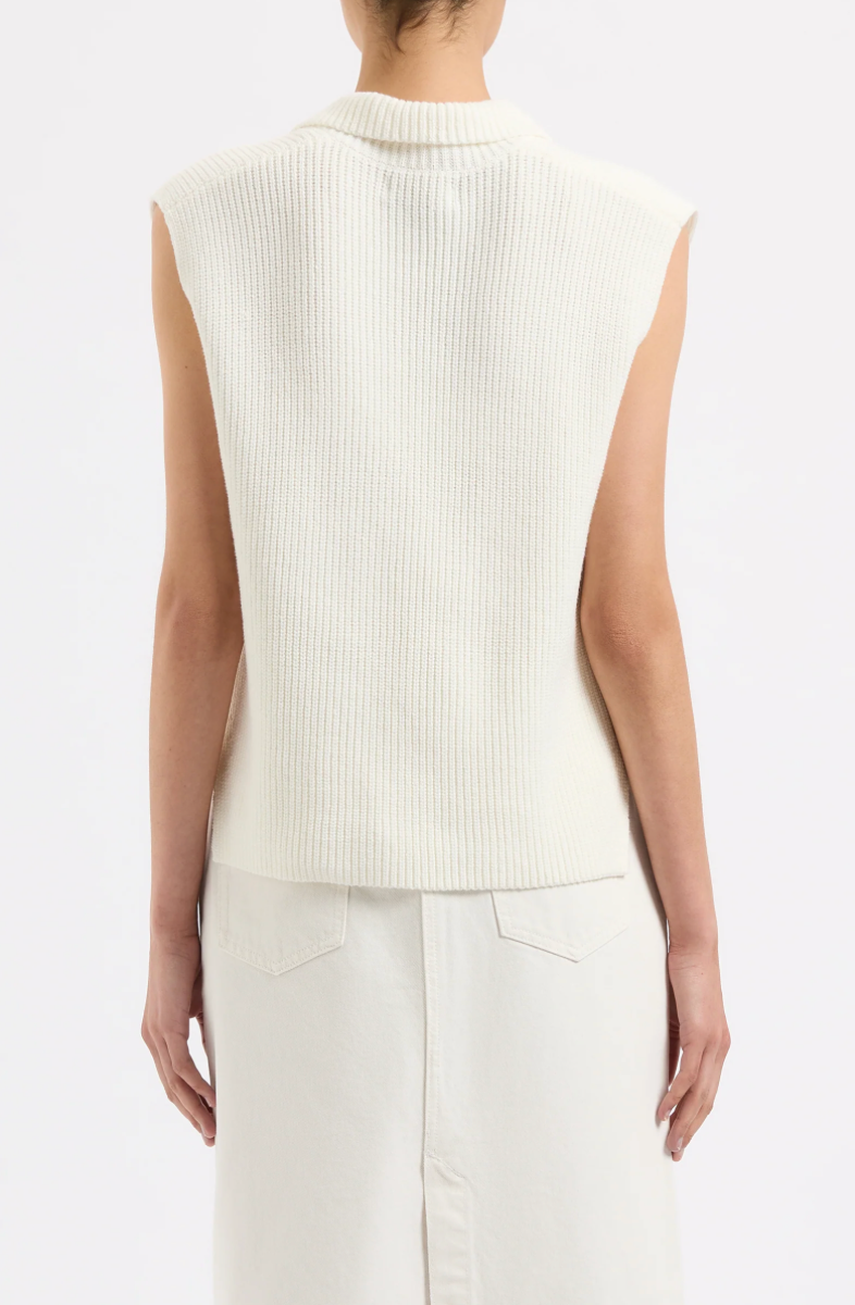 Enes Knit Vest Salt