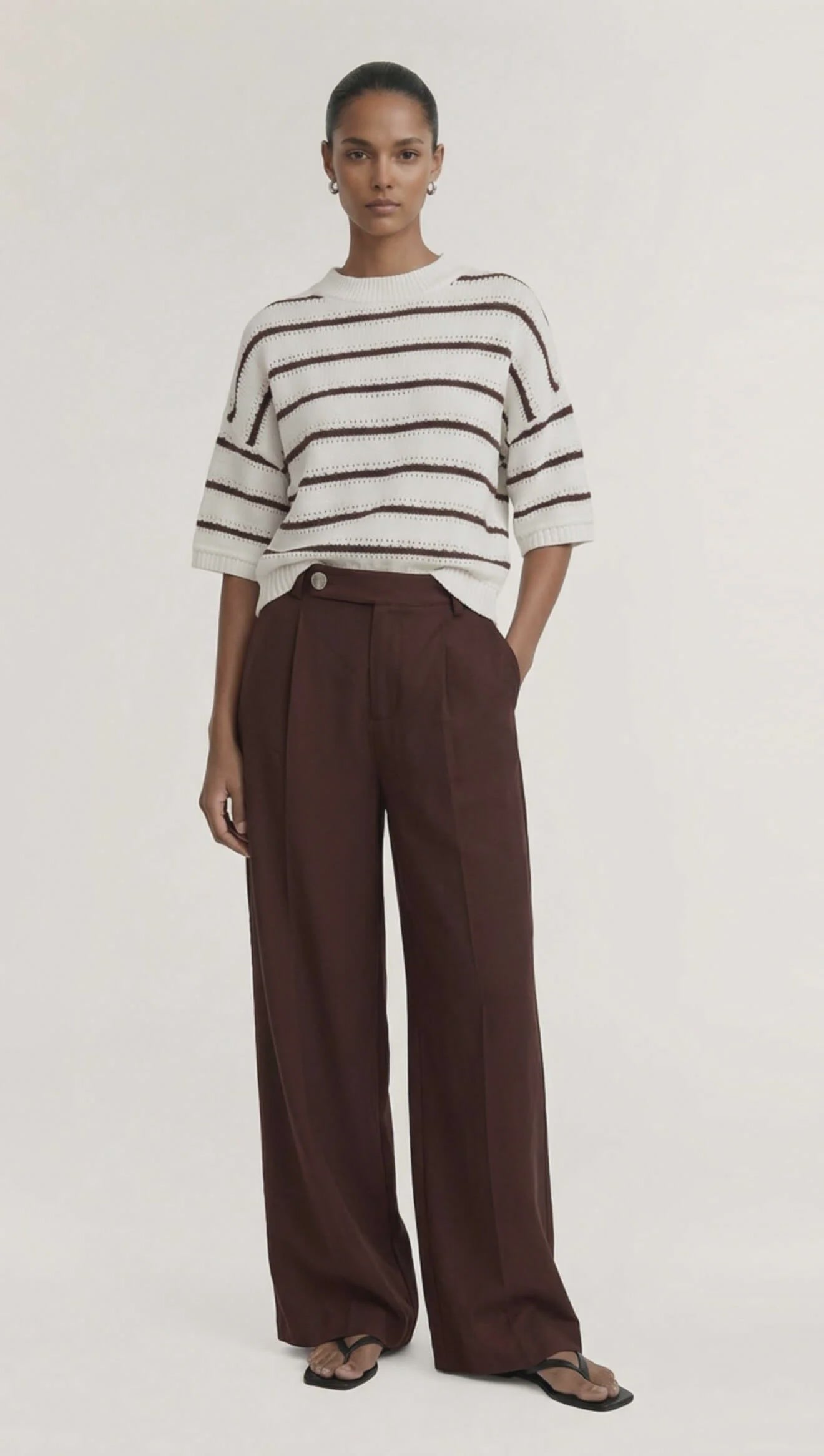 Rhodes Tailored Pant Chocolate