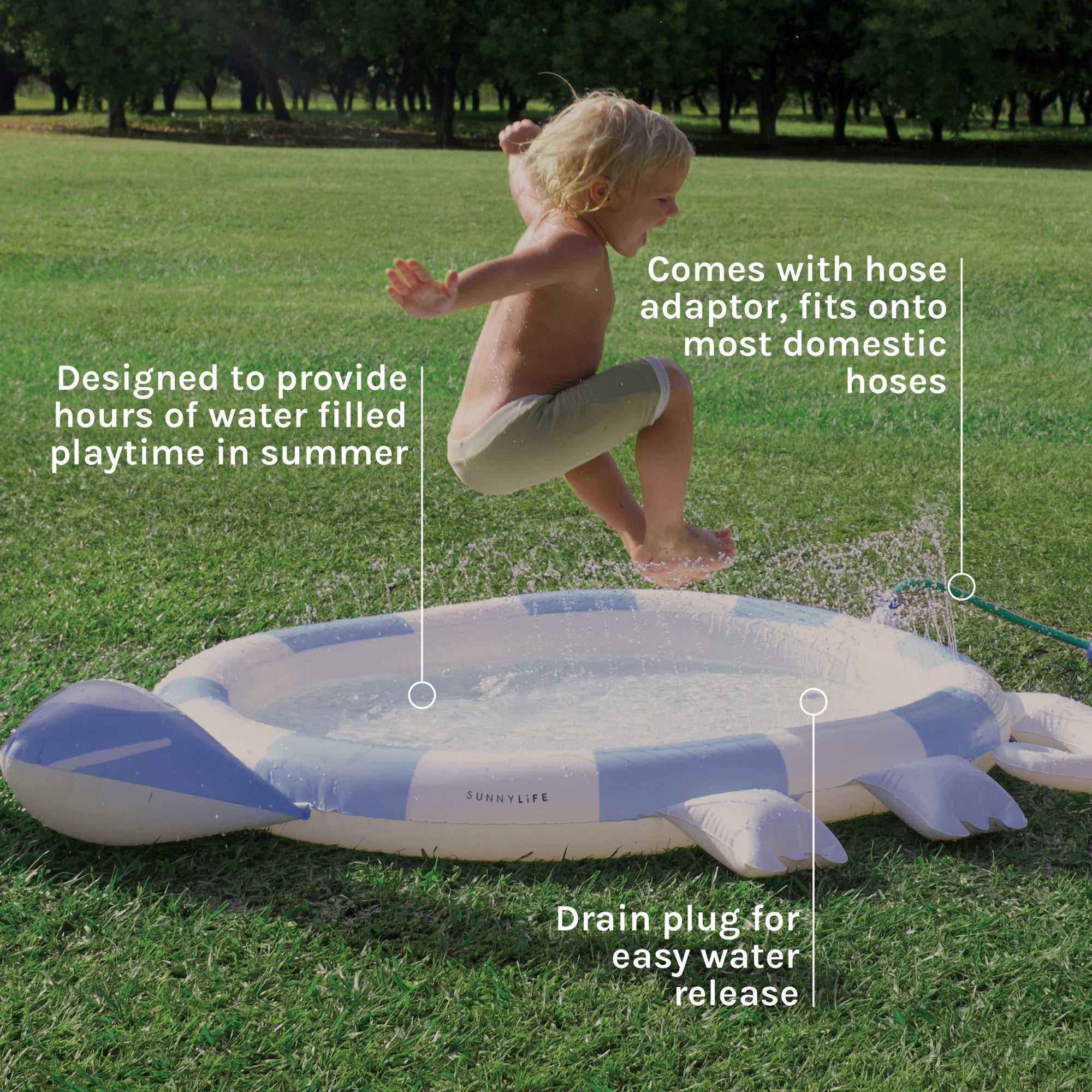 Kids Sprinkler Mat Into The Wild Blue