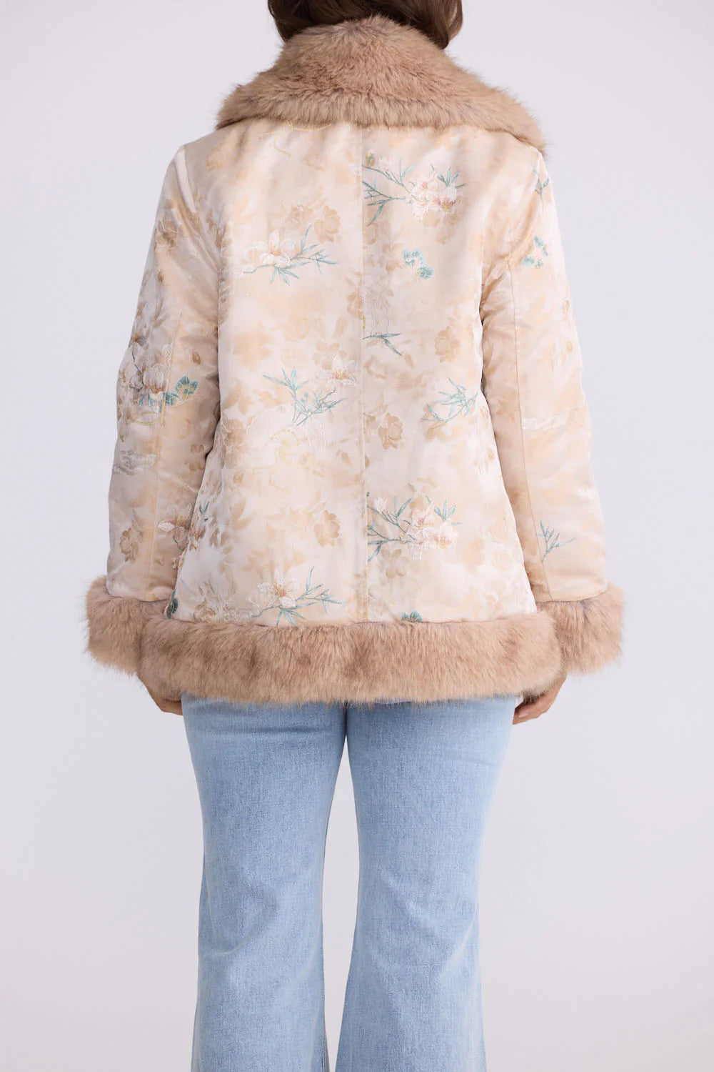 Gisele Fur Coat - Antique Floral