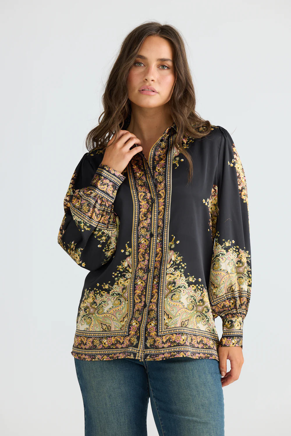 Rune Shirt Black Paisley
