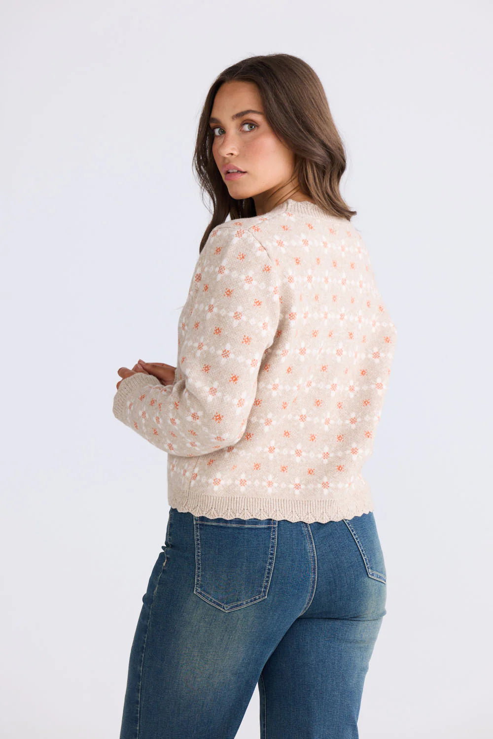Prairie Cardi Daisy Beige