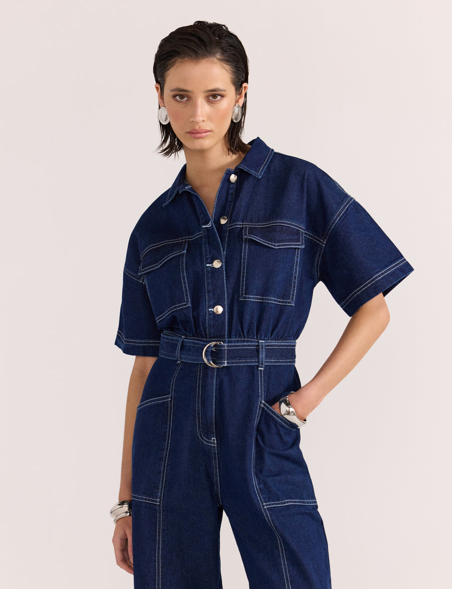 Augusta Denim Jumpsuit