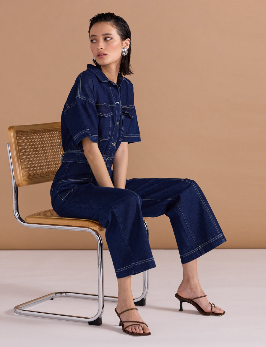 Augusta Denim Jumpsuit