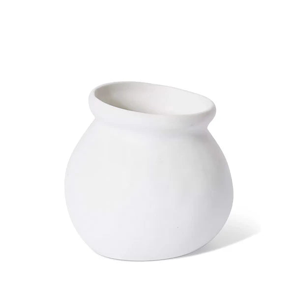 Nakano Medium Round Vase White