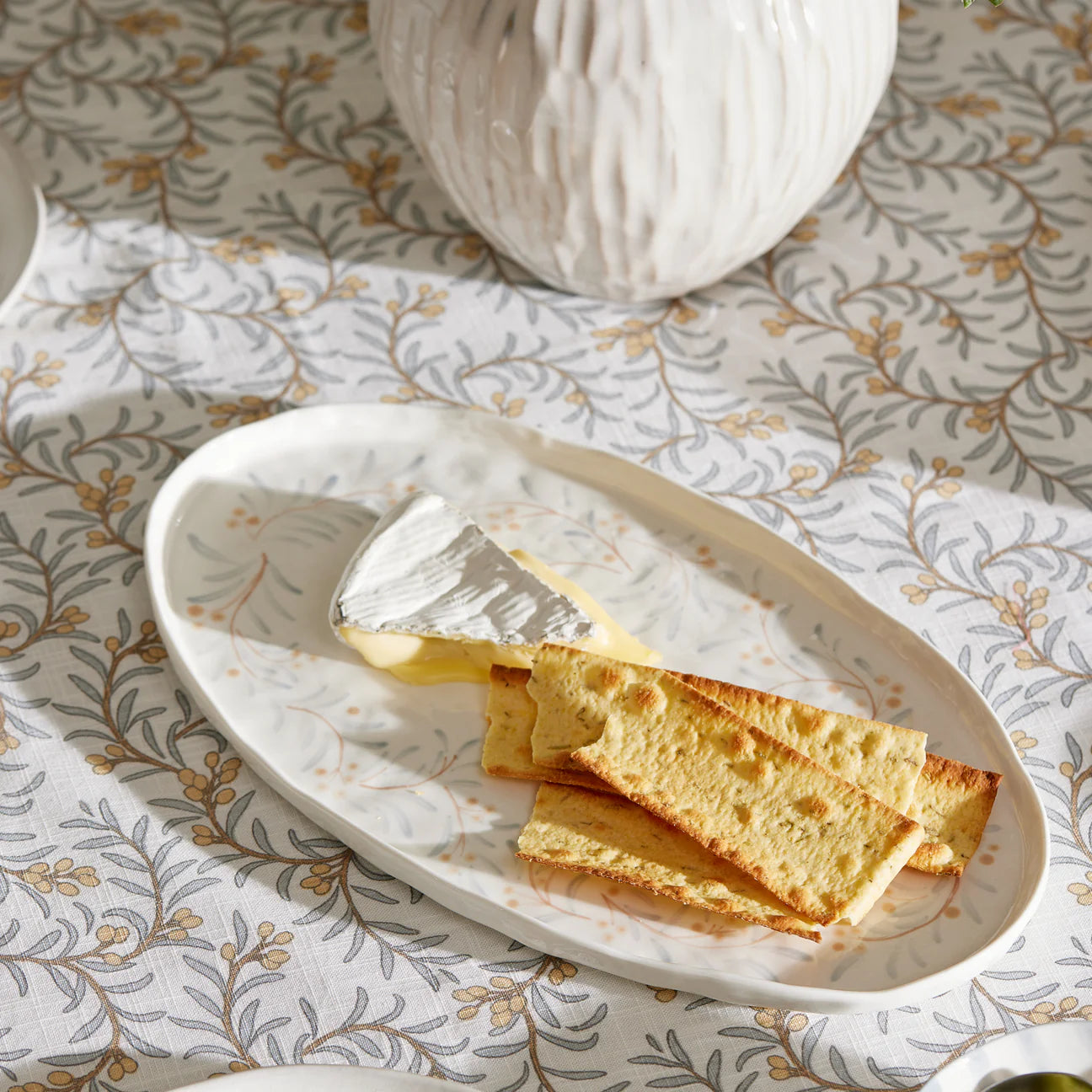 Juniper Hand Painted Oval Platter