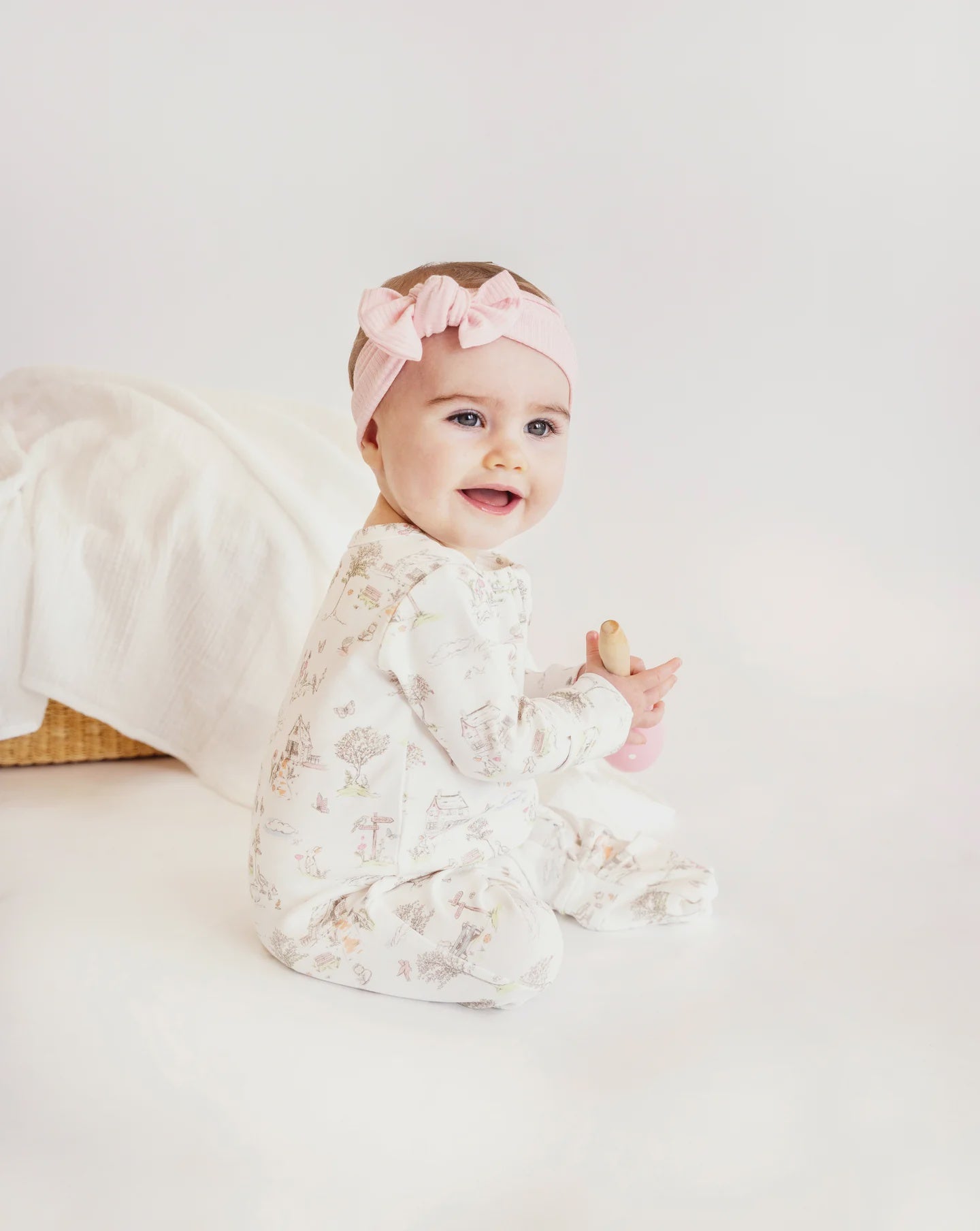 Beatrice Print Organic LS Zipsuit