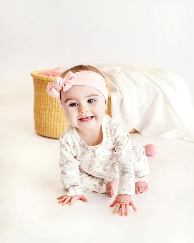 Beatrice Print Organic LS Zipsuit
