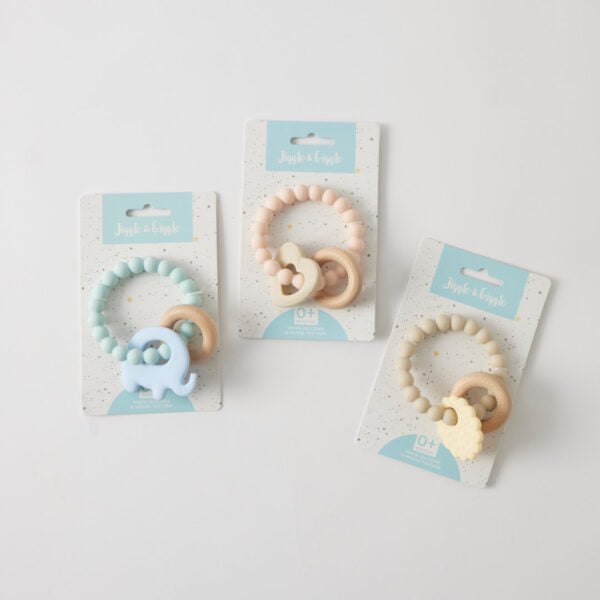 Wren Silicone & Wood Teether