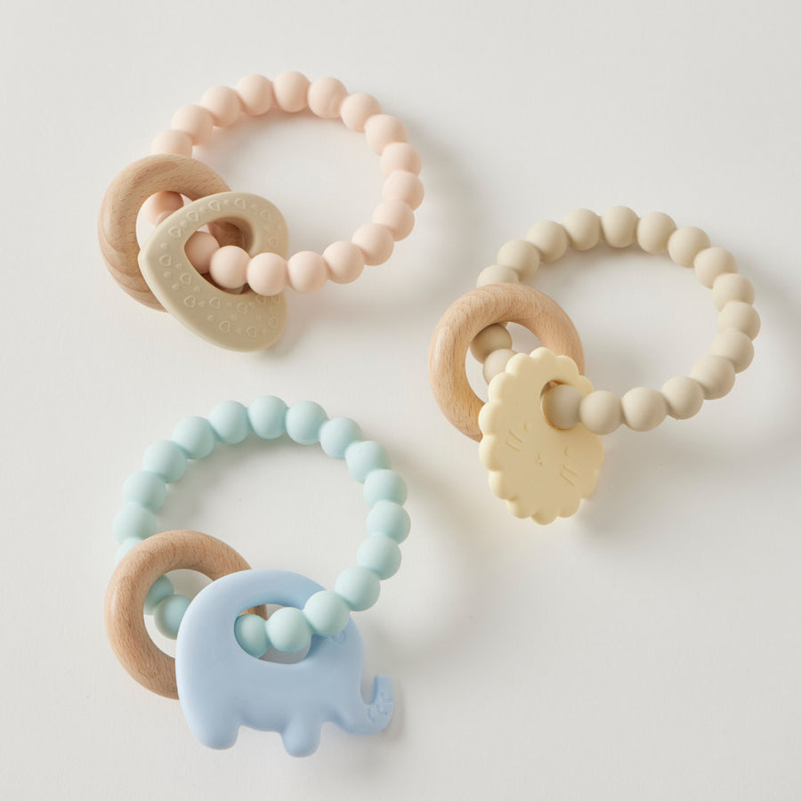 Wren Silicone & Wood Teether