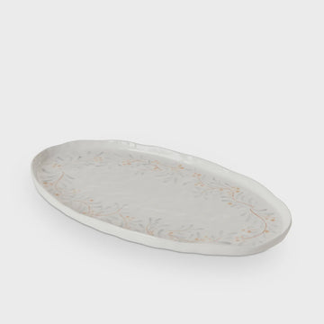 Juniper Hand Painted Oval Platter