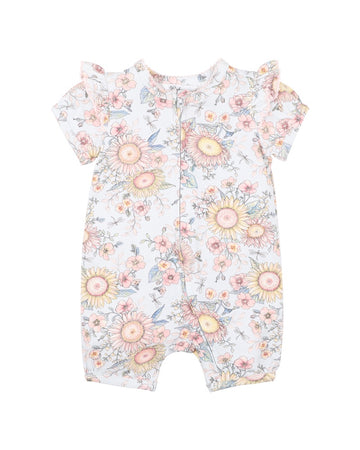 Abby Print SS Romper