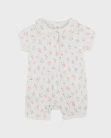 Anya Ditsy Print Organic SS Zipsuit