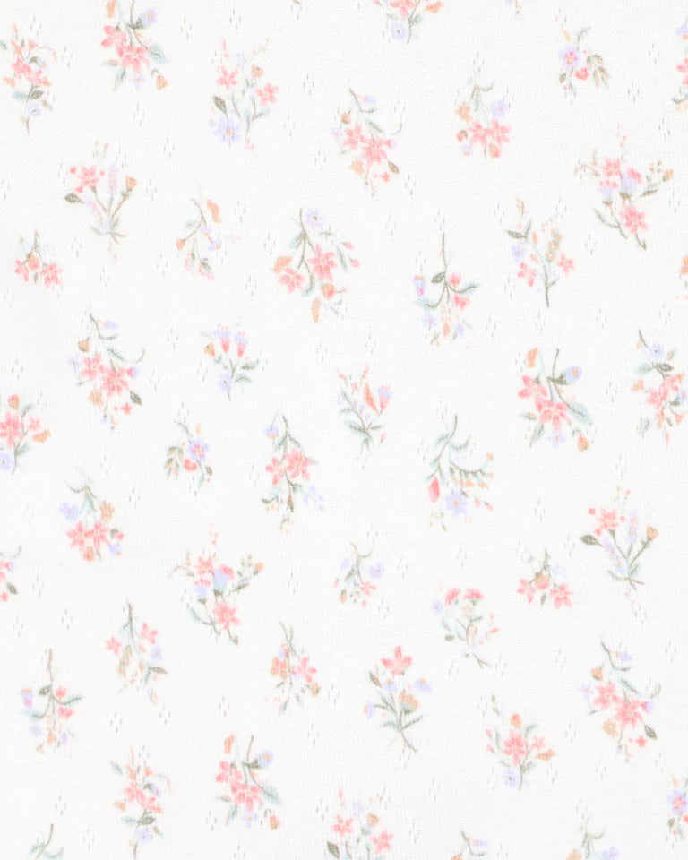 Anya Ditsy Print Organic SS Zipsuit