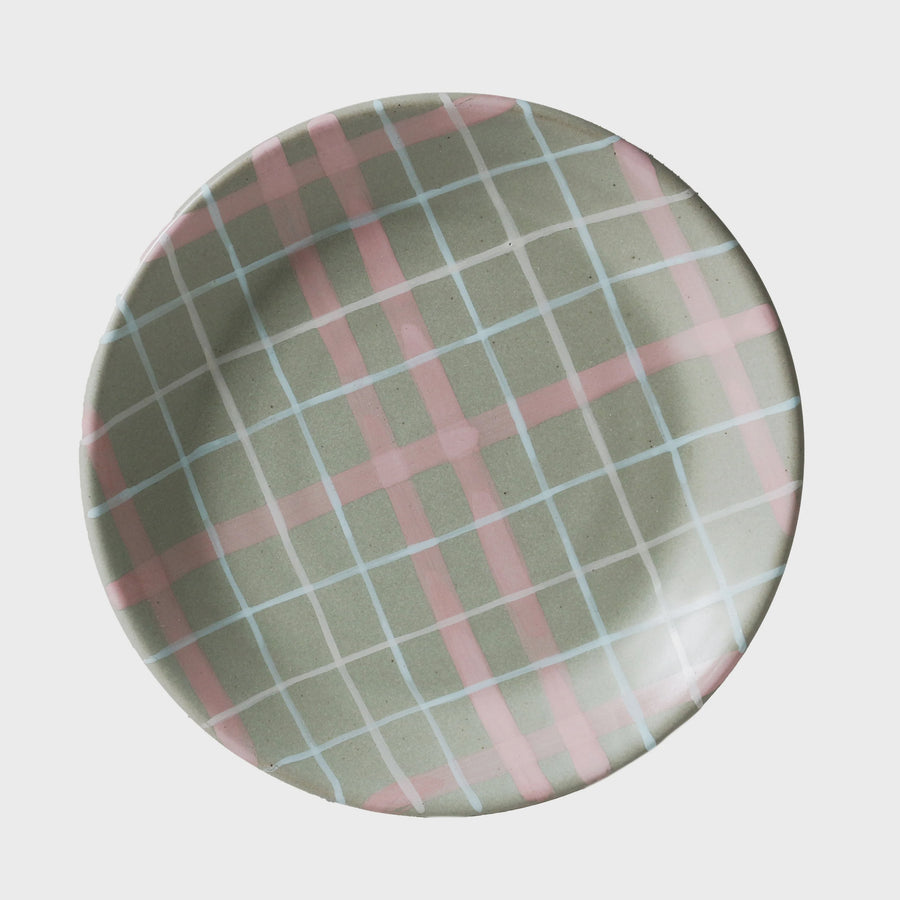Sage & Blush Check Plate / Cat's Pyjamas