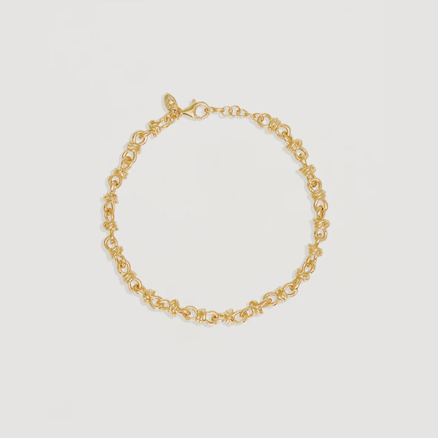 By Charlotte 18k Gold Vermeil Entwined Bracelet.