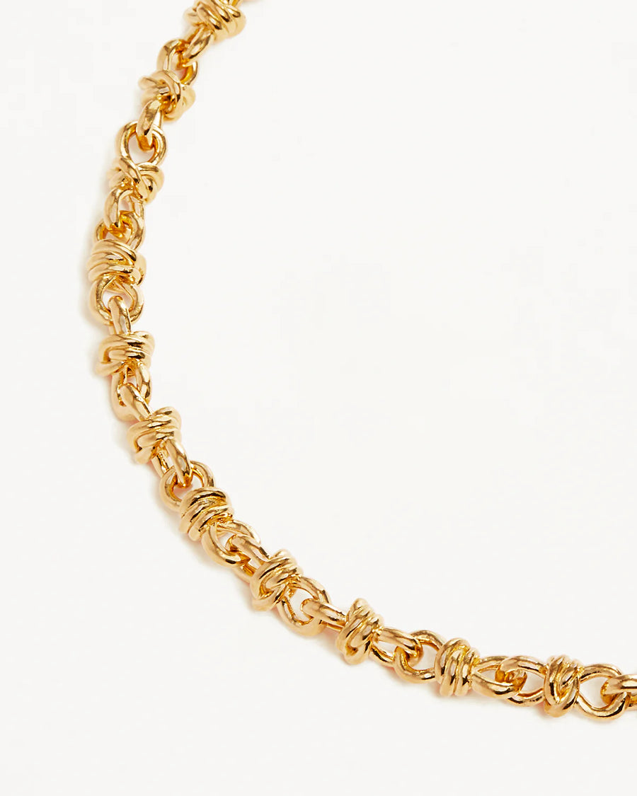 By Charlotte 18k Gold Vermeil Entwined Bracelet.