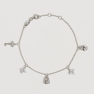 Love Unlocked Charm Bracelet - Silver