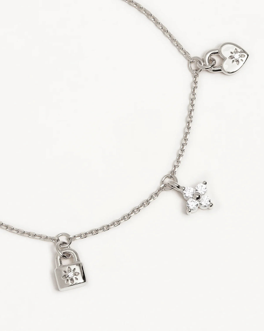 Love Unlocked Charm Bracelet - Silver