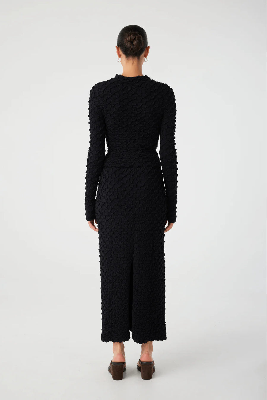 Suvi High Neck Top - Black