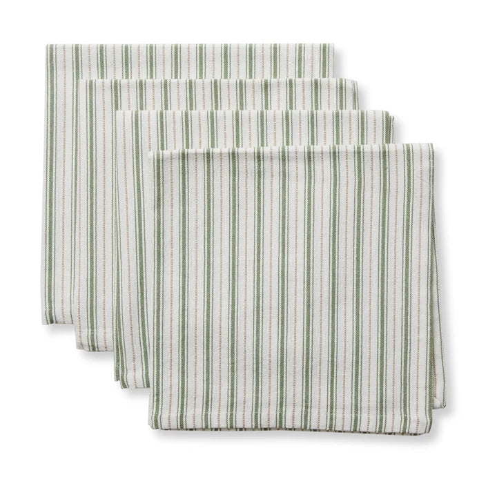 Carol Green Stripe Napkin Set of 4