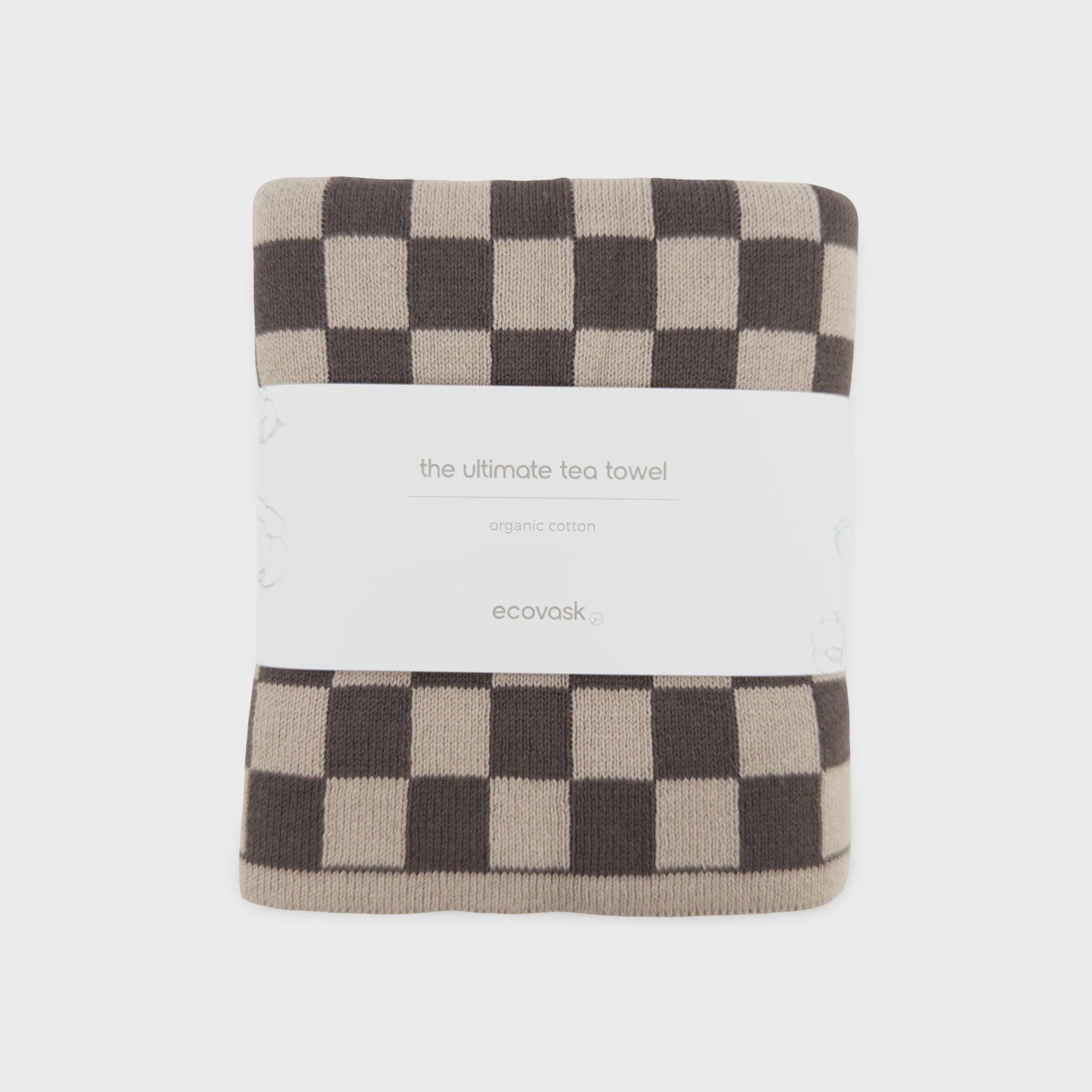 The Ultimate Tea Towel - Chocolate Chequer