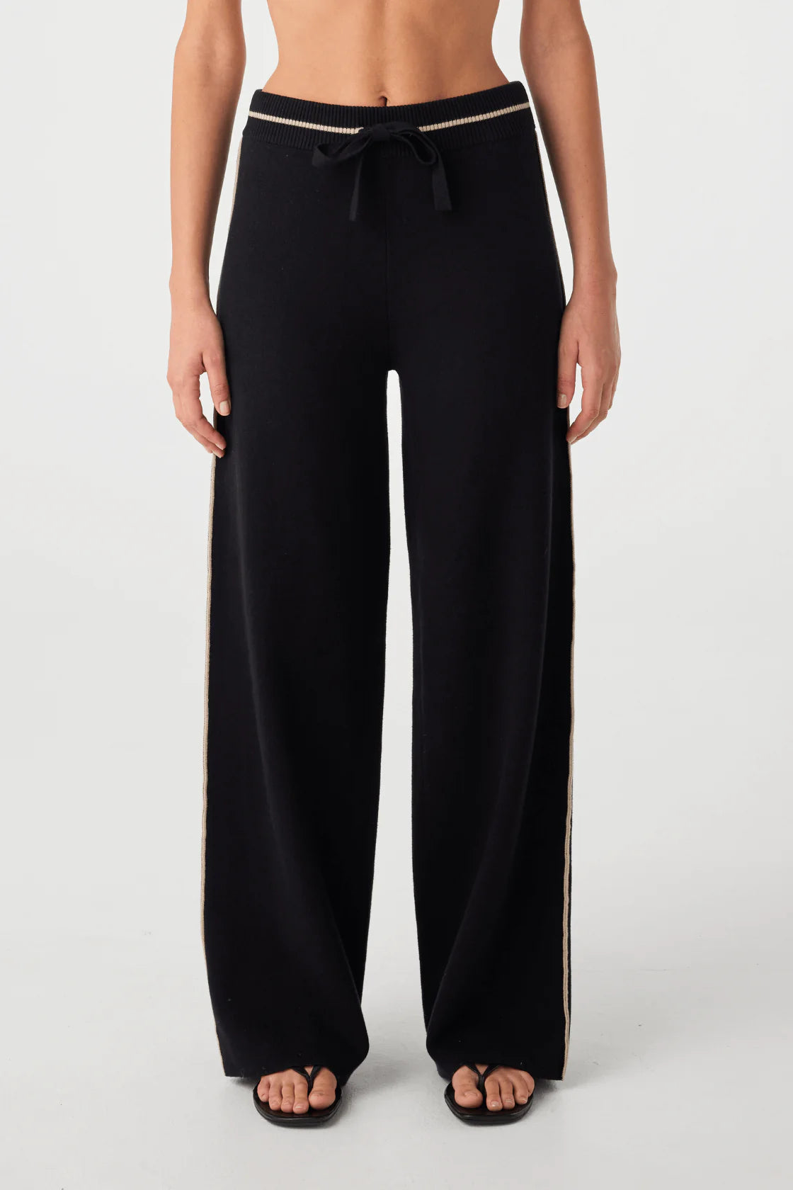 Milan Track Pant Black Taupe