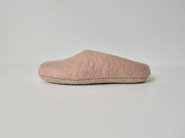 Womens Blush Wool Slippers