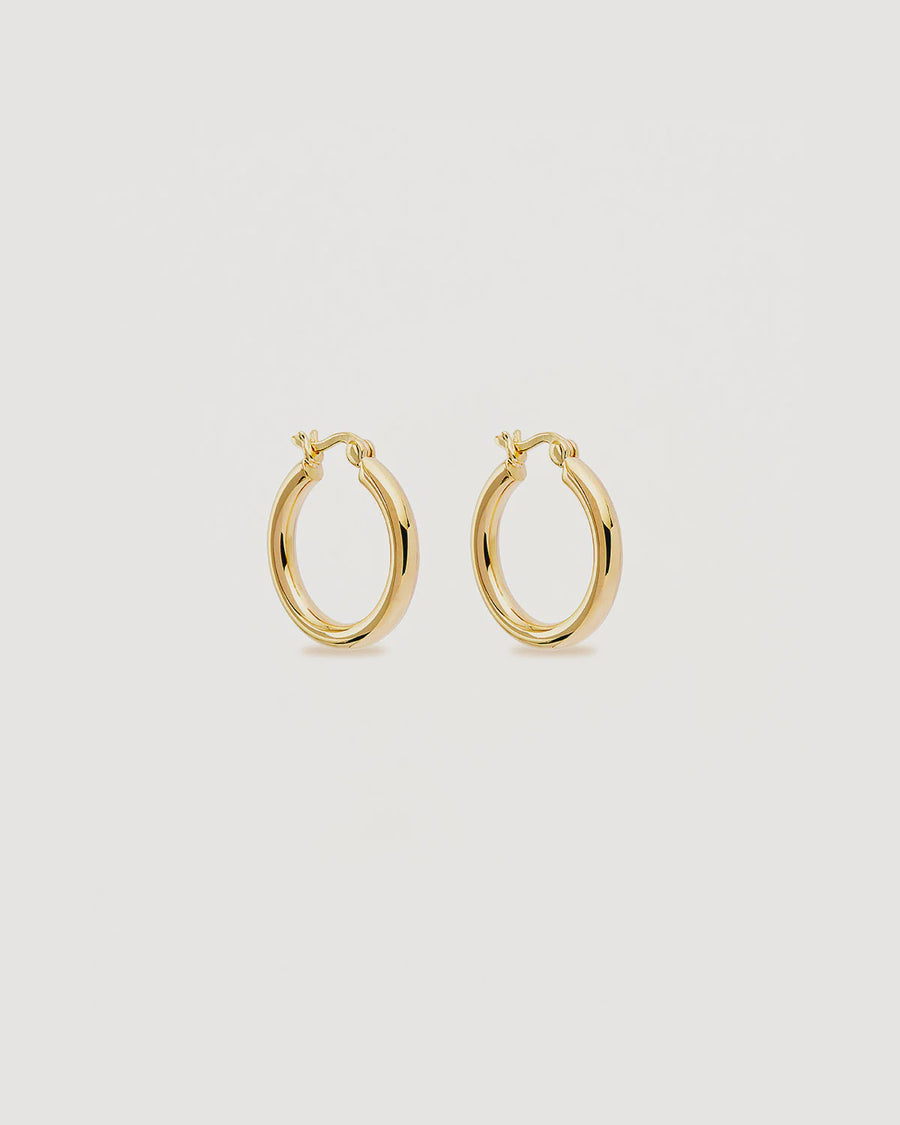 Sunrise Large Hoops Earrings Gold