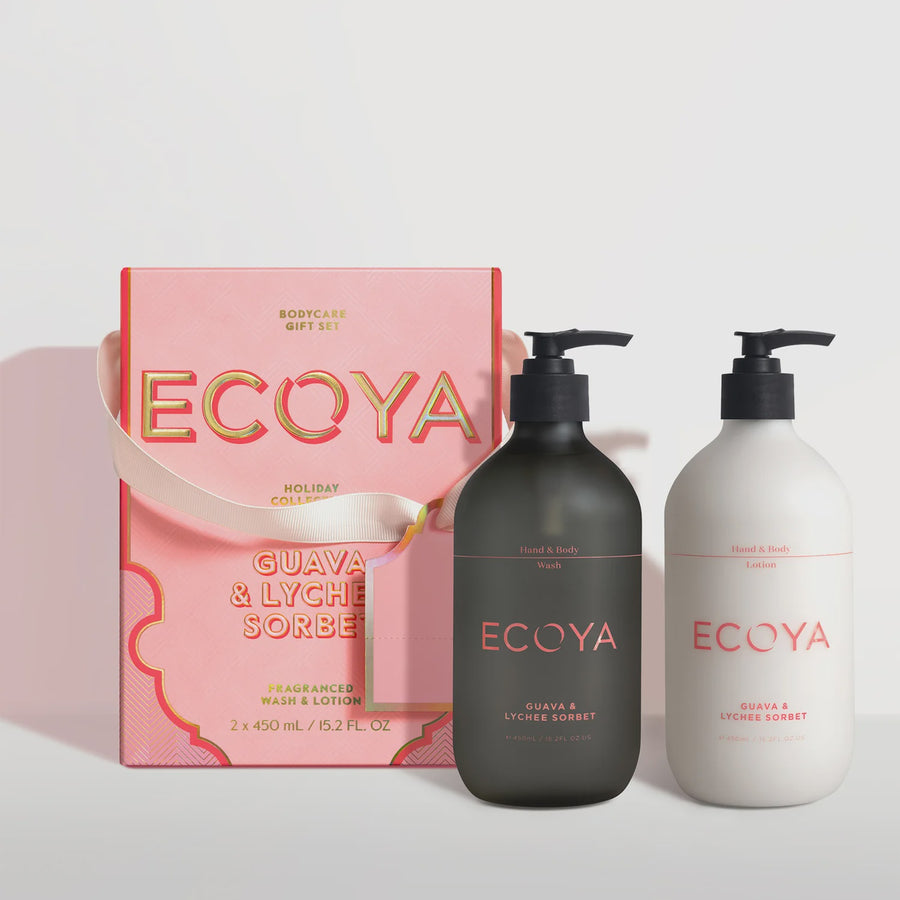 Guava & Lychee Sorbet Hand & Body Wash and Lotion Duo