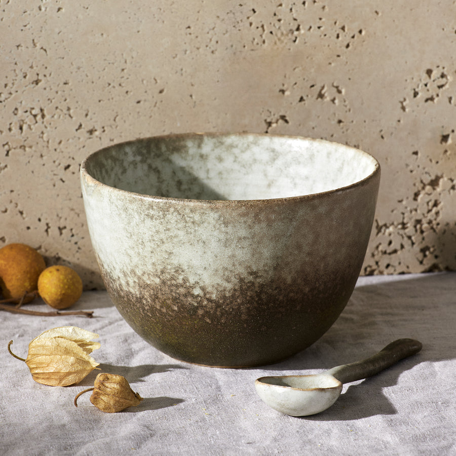 GD Dusk Stoneware Tall bowl & Spoon Set