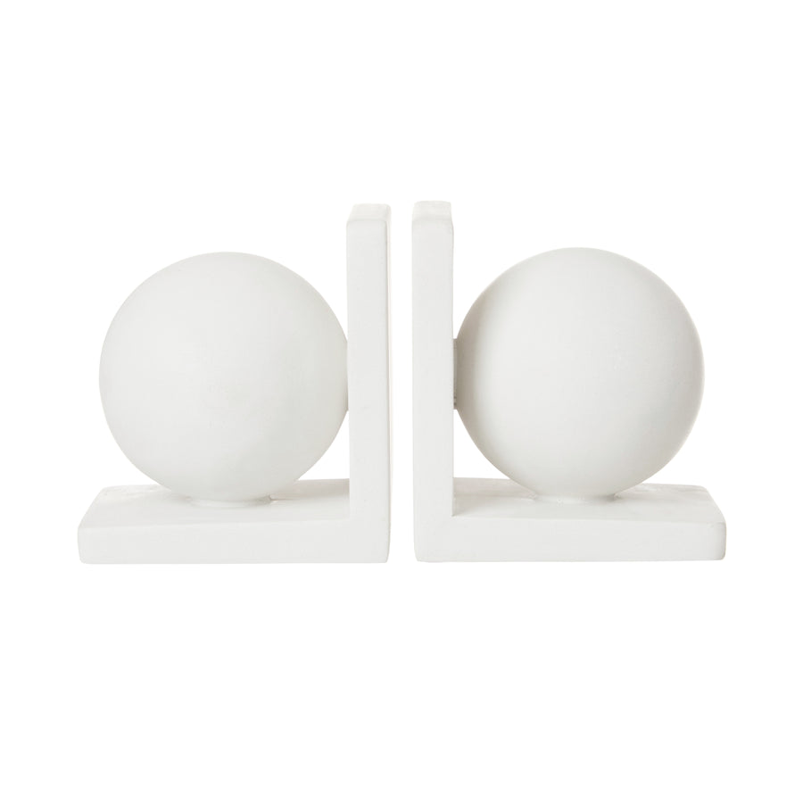 Bakio Bookends - white