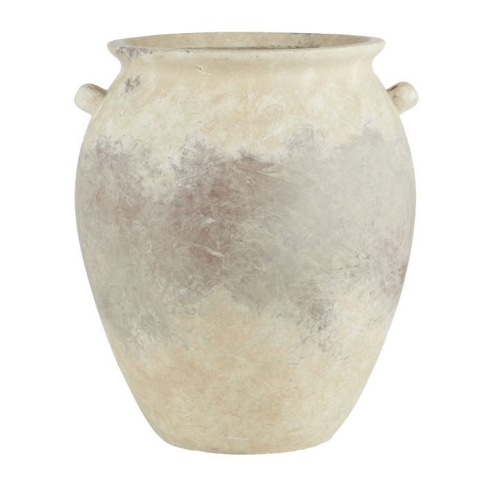 Amalfi Inga Ceramic Vase Aged Walnut 34x34x41cm