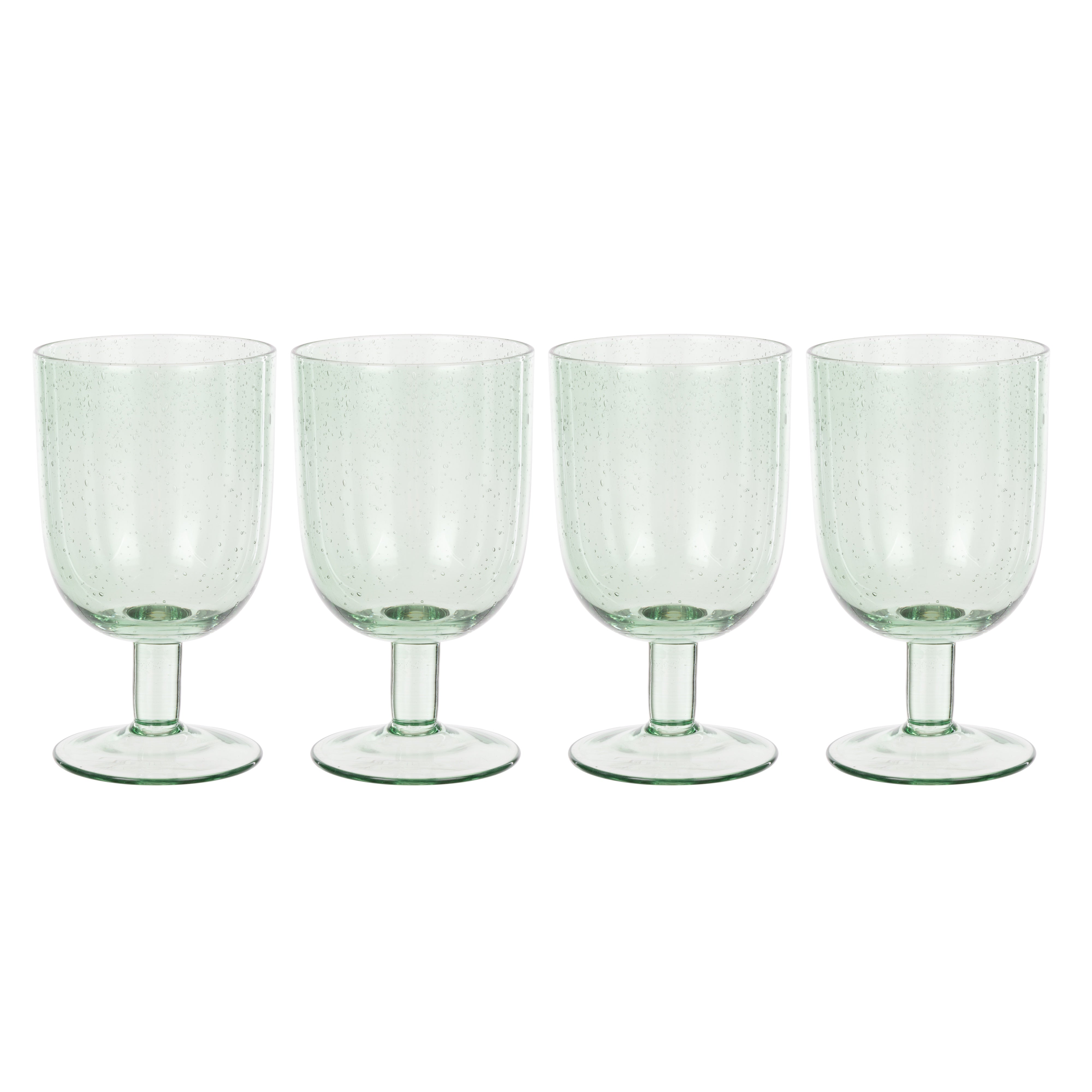 Saltara Bubble Glass Wine Glasses 330ml 4 Piece Set