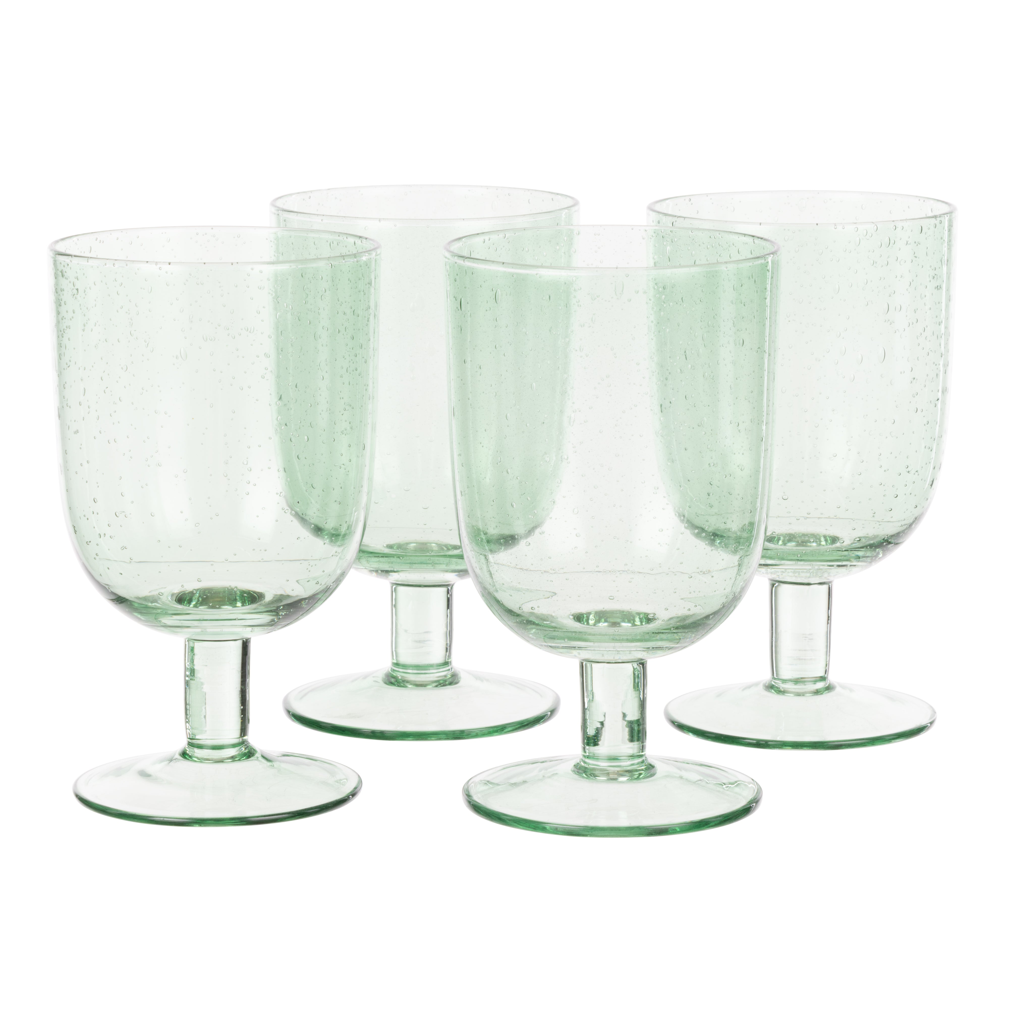 Saltara Bubble Glass Wine Glasses 330ml 4 Piece Set