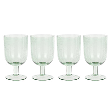Saltara Bubble Glass Wine Glasses 330ml 4 Piece Set