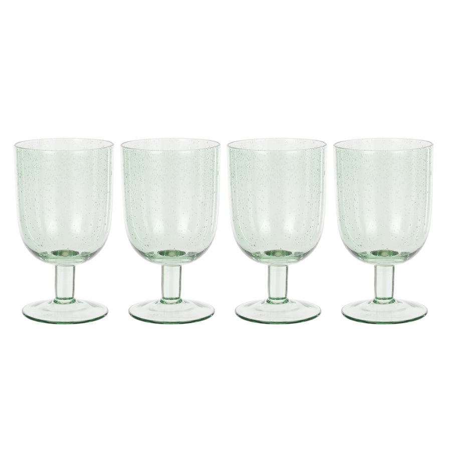 Saltara Bubble Glass Wine Glasses 330ml 4 Piece Set
