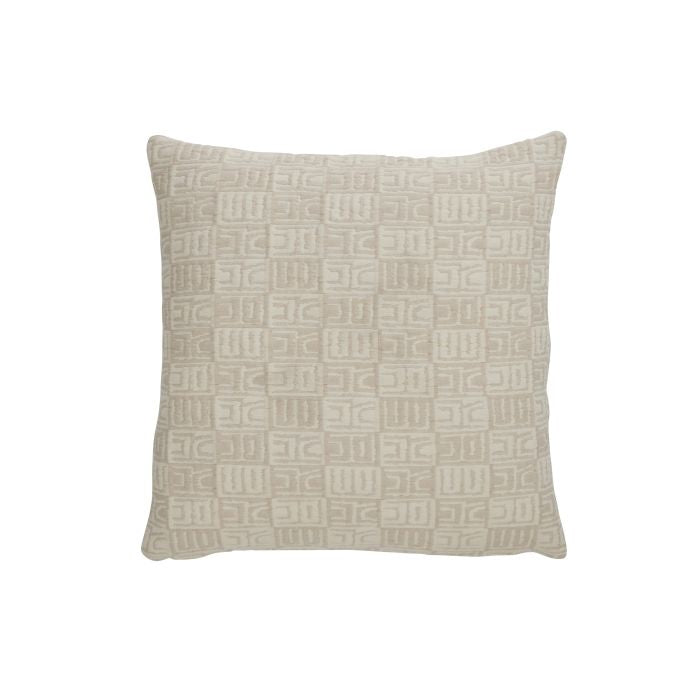 Enver Geo Cushion Ivory & Beige