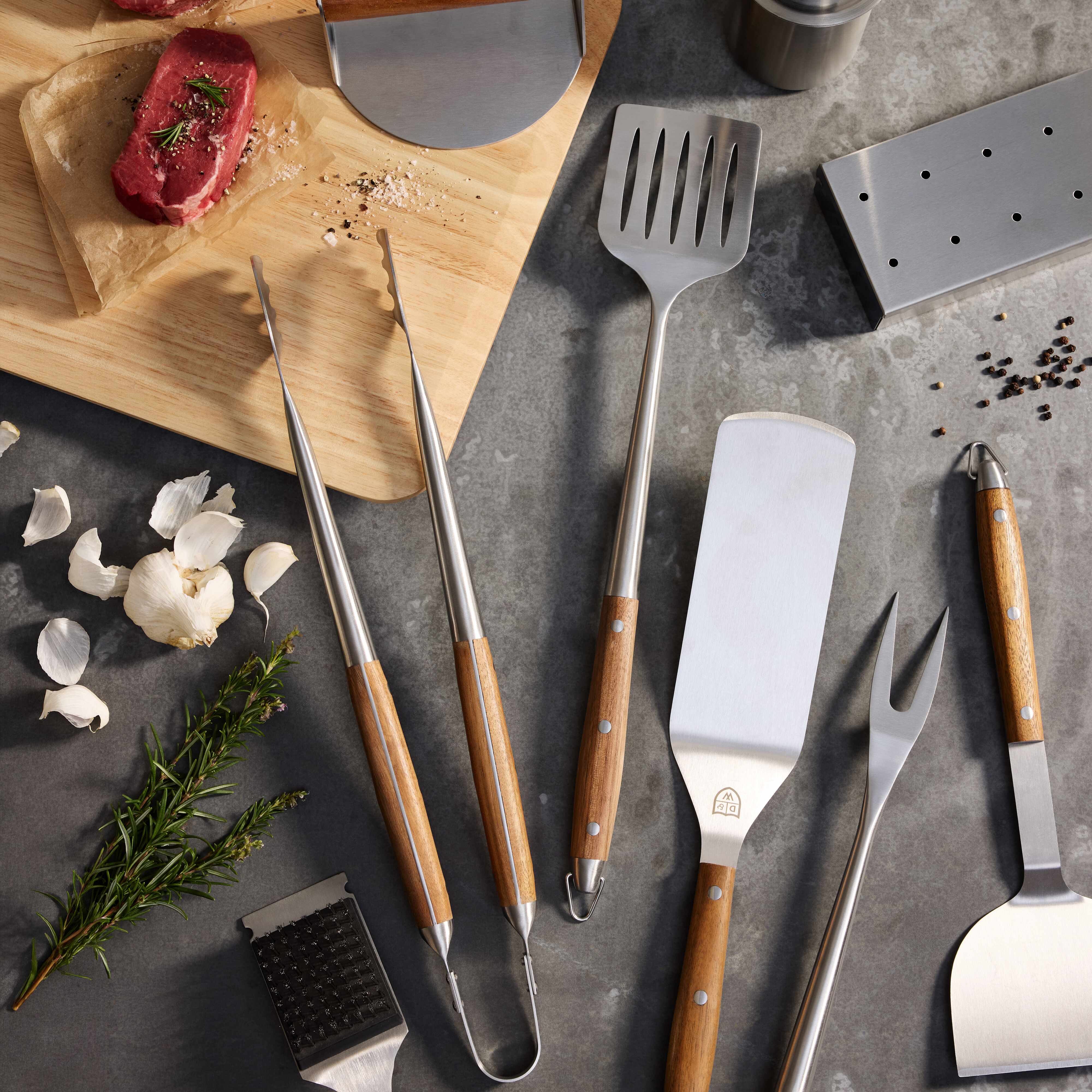 Ryder Flex Spatula Chrome & Acacia