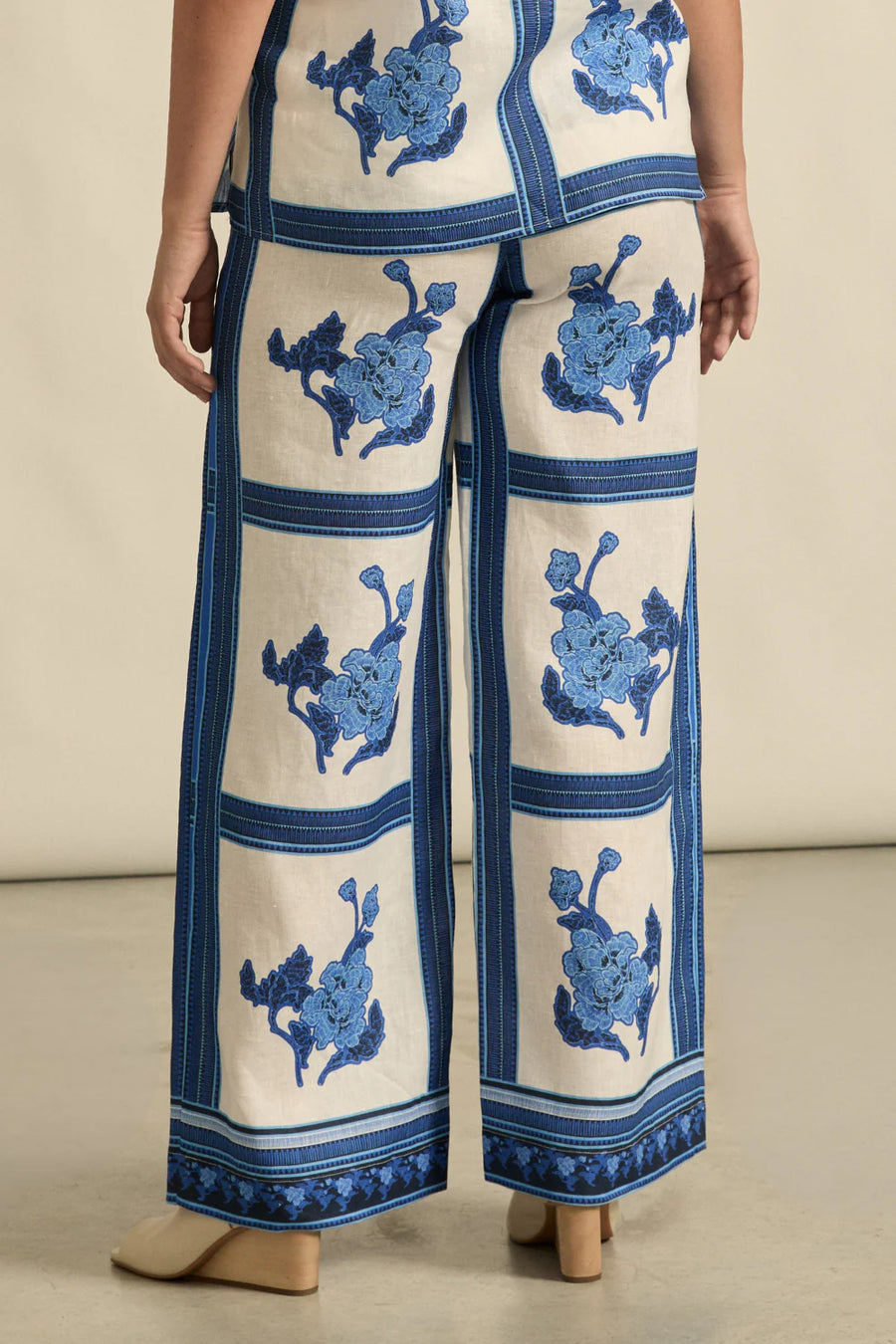 Gesture Pants - Azure Collage