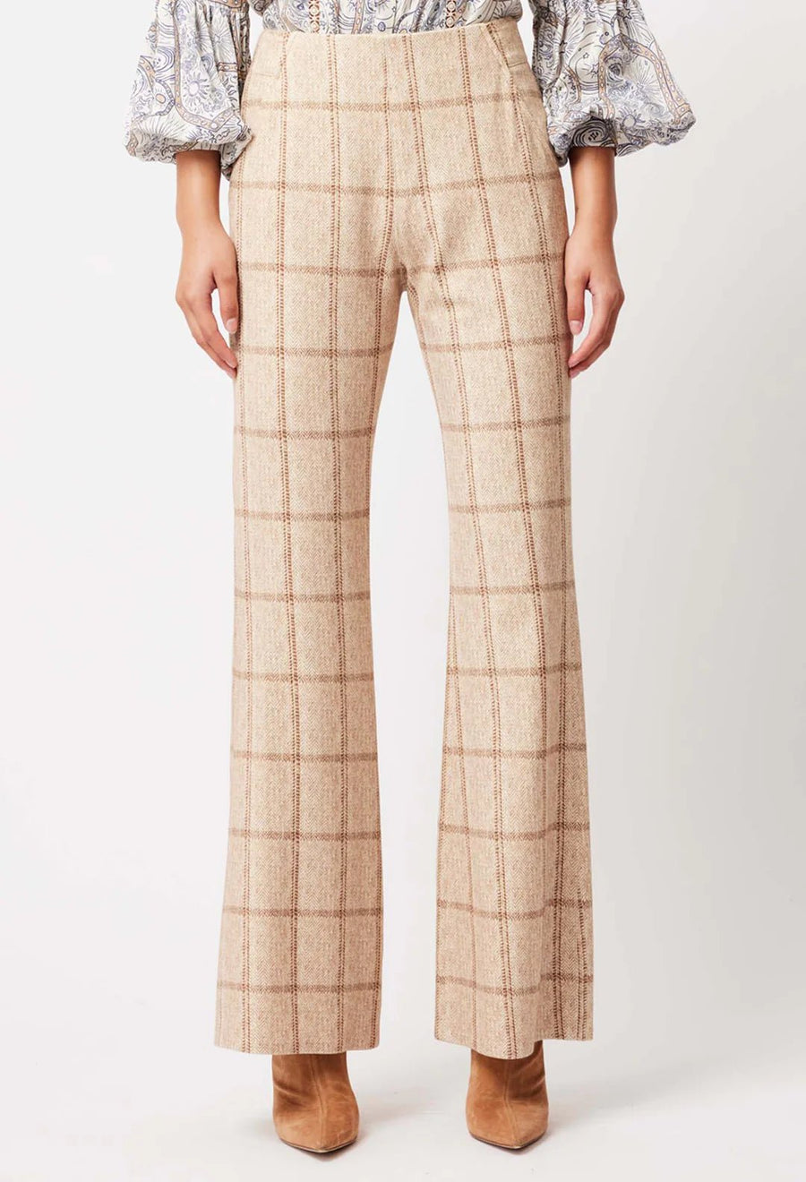 Getty Ponte Flared Pants - Kohl and Soda