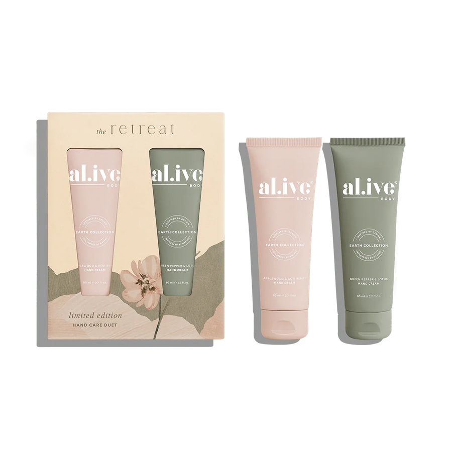 The Retreat Hand Care Duet -Applewood & Goji Berry + Green Pepper & Lotus