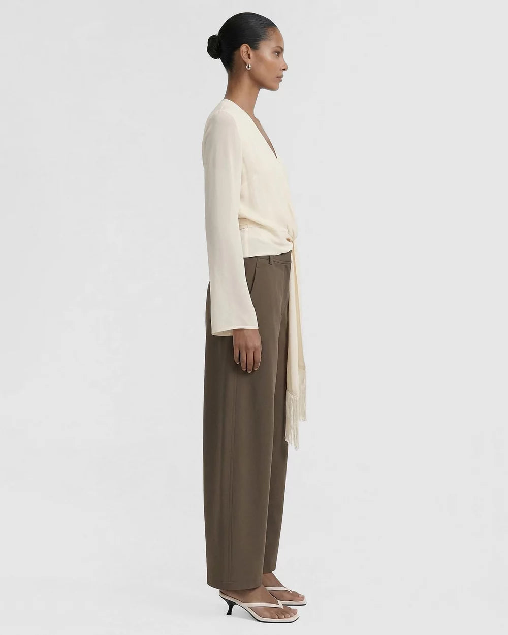 Willow Wrap Blouse Cream
