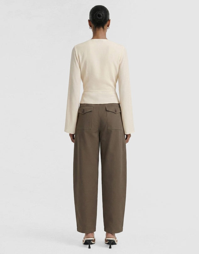 Willow Wrap Blouse Cream