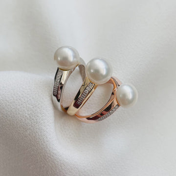 Piper Freshwater Pearl Ring Gold