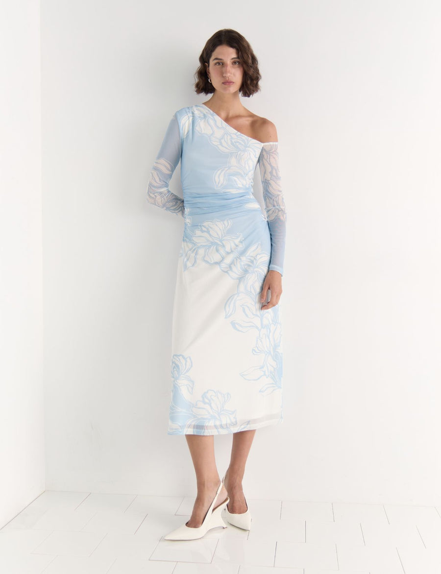 Aurora Mesh Midi Dress