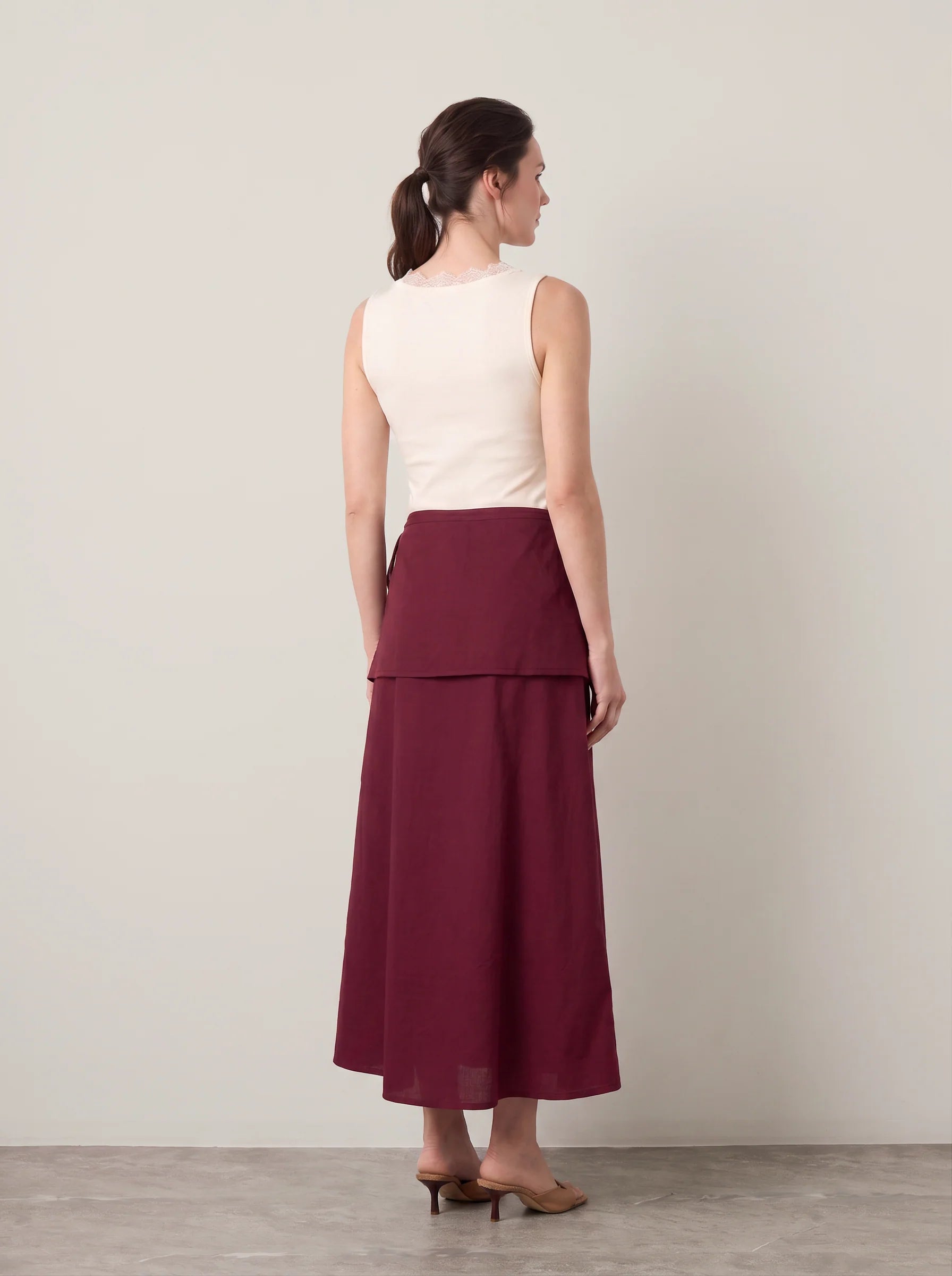 Lola Overlay Midi Skirt