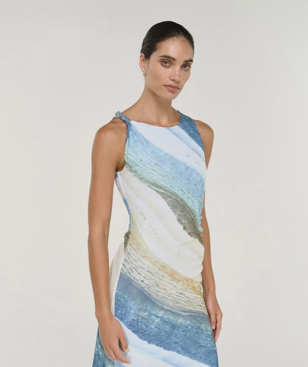 Zelie Mesh Midi Dress