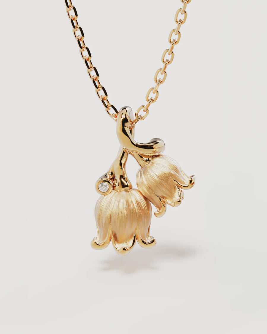 Lily of the Valley May Birth Flower Necklace