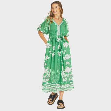 Lyndel Dress in Green